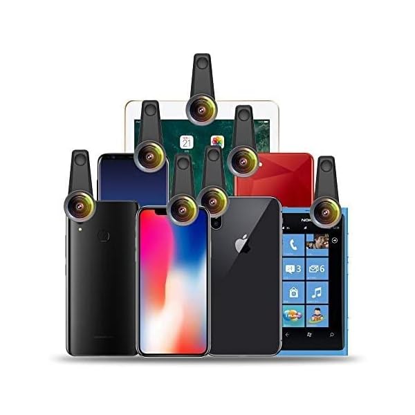 Apexel 6-in-1 Handy-Kamera-Objektiv-Set, Weitwinkelobjektiv, Makro-Objektiv, Fischaugenobjektiv, ND-Filter, CPL/Sternfilter, Clip-On-Handy für iPhone 8/x 7/Plus, Samsung S8, Android-Smartphones – Bild 8
