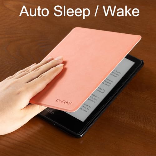 Image of CoBak 6.8 inch Case, not for iPad(072202) | PU Leather Smart Cover, Auto Sleep and Wake, Lychee Pink