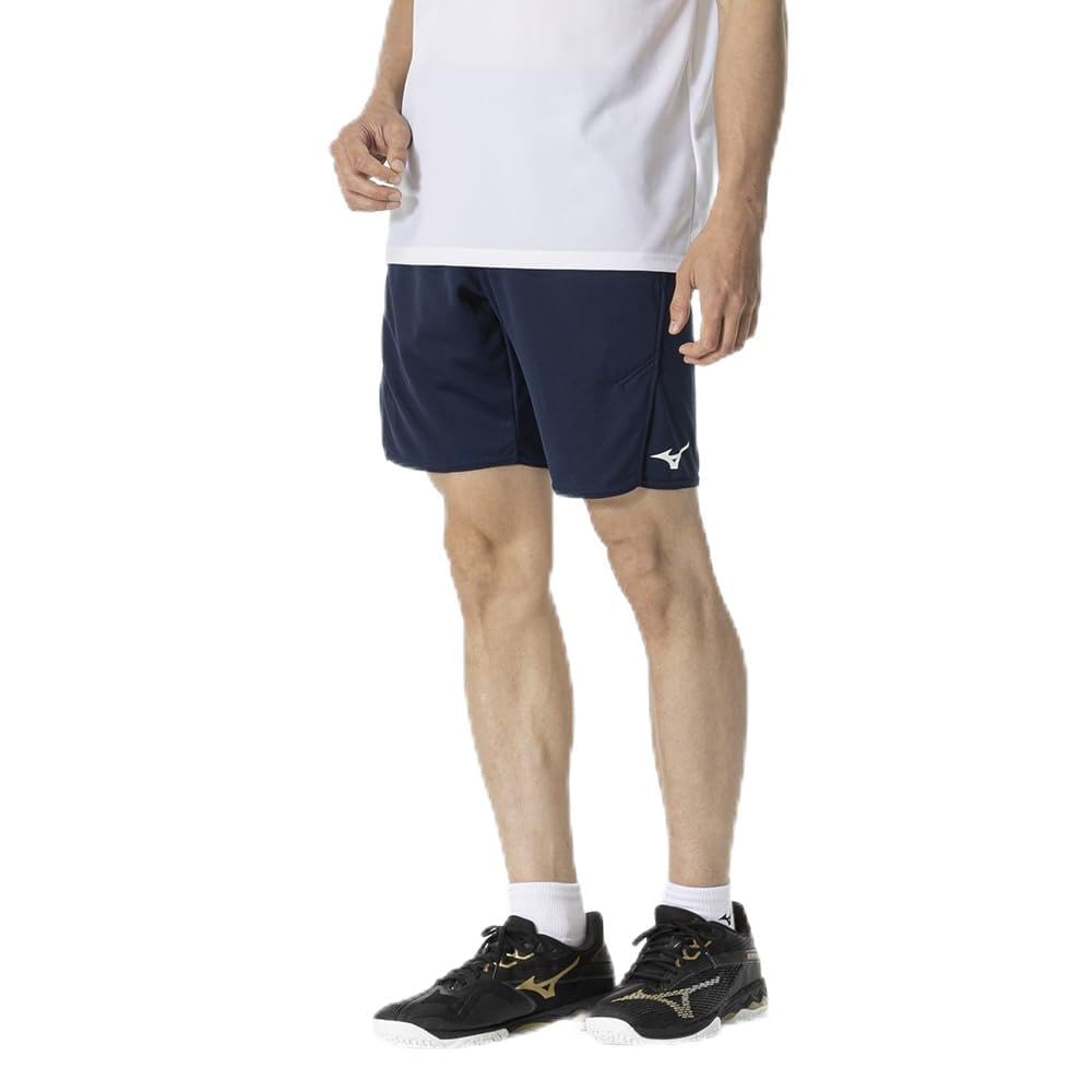Mizuno62JBB024 Tennis Badminton Game Pants, Half Pants, Sweat Absorbent, Quick Drying, Dynamo Fit, Japan Badminton Association, Officially Licensed by the Japan Badminton Association, Unisex
