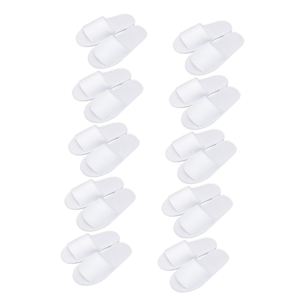 OUNONA 10 Zapatillas Desechables Semicerradas Antideslizantes para Viaje Hotel Spa Cómodas