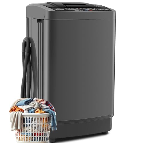 Nictemaw Portable Washing Machine 17.8Lbs, 2.4Cu.ft Full Automatic Portable Washer