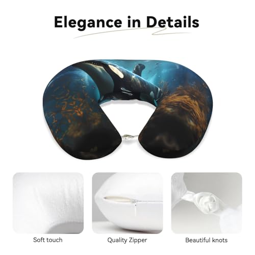 Almohada de viaje de espuma viscoelástica U-shaped miniatura 3