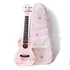 Saturey Ukulélé Cerise PinkSoprano Ukulele Petite Guitare Sangle Instrument Ukulele - Les Beatles, Paul McCartney, John Lennon, RIngo Starr, George Harrison
