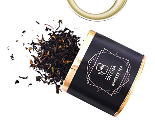Image of OH CHA - Roasted Darjeeling Whiskey Flavored Tea, 35gms, Non-Alcoholic, Smoky, Whole Leaf