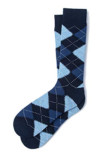 Men's Hipster Designer Argyle Design Luxury Crew Dress Socks