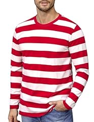 White & Red Striped Long Sleeve