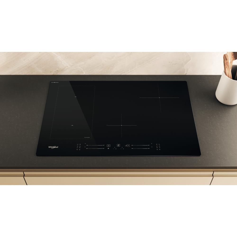 Piano cottura induzione 4 Fuochi Larghezza 77 cm vetroceramica tecnologia FlexiCook colore Ner