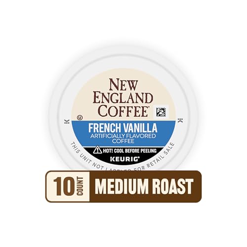 Image of New England Coffee Single Serve Pods, French Vanilla Medium Roast 10 Count (Pack of 6)