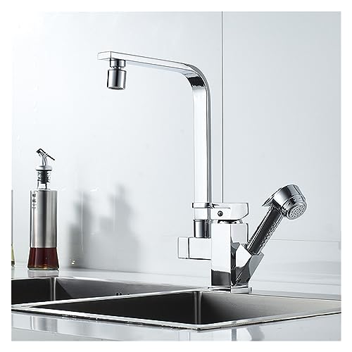 Robinet d'évier double commande eau froide et chaude en cuivre - 2