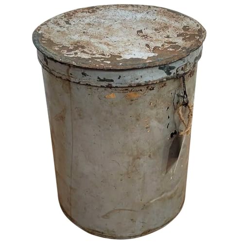 Bidon De Metal Acabado Artesanal