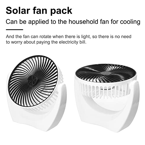 Generic Conjunto de ventilador portátil 6W movido a energia solar painel solar painel solar monocsta