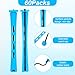 40pcs Small Plastic Cold Wave Rods Perm Rollers, Perm Rods for Short Hair, Curling Rod for Braids, Small Hair-Rollers for DIY Styling9(Blue, 0.47 Inches)