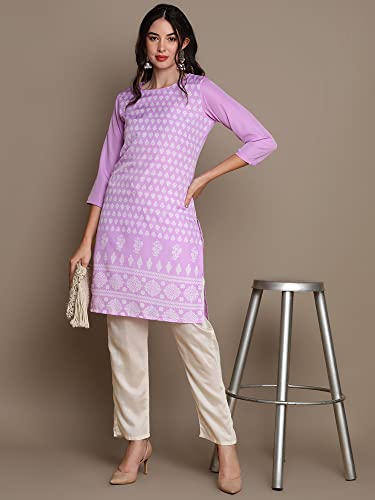 Image of Vaamsi Women's Crepe Regular Kurta