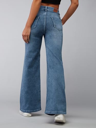 Image of Dolce Crudo Women's High Waist Straight Fit Jeans