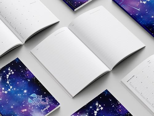Image of AccuPrints A5 Premium Soft Bound Notebook Size 5.8 * 8.25 inches Diary for Girls and Women (144 Ruled Pages with planner, 80 GSM) (Gemini zodiac signs)