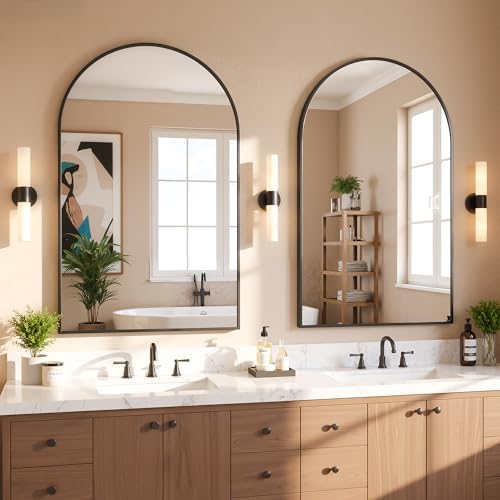 Antok 2-Pack Arched Bathroom Mirror, 24