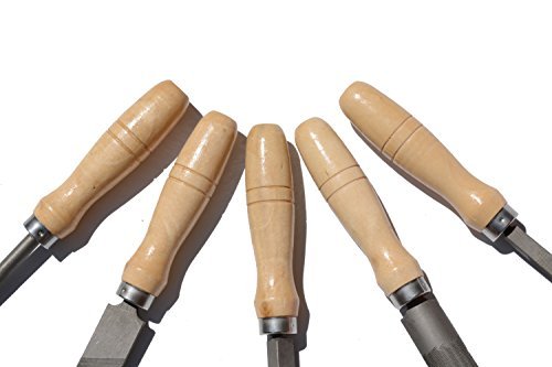 Wooden File Handle with Strong Metal Collars for 14''-18'' File Or Chisel (5 Pack) (Large), Holzfarbe - Image 4