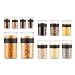Produktbild BODUM PRESSO Vorratsgläser, Kunststoff, Schwarz, 4 x 0.25 l, 3 x 0.6 l, 3 x 1 l, 2 x 2 l