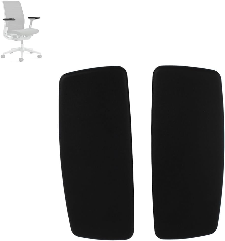 MingYi.office New Arm Pads Caps Replacement for Steelcase Think V1 V2, Series 2, Office Home Chair 1 Pair Black