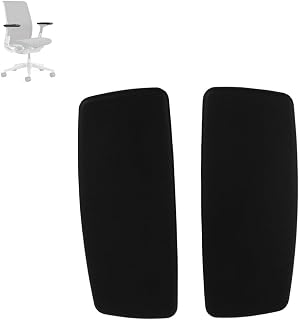 MingYi.Office New Arm Pads Caps Replacement for Steelcase Think Office Home Chair 1 Pair Black