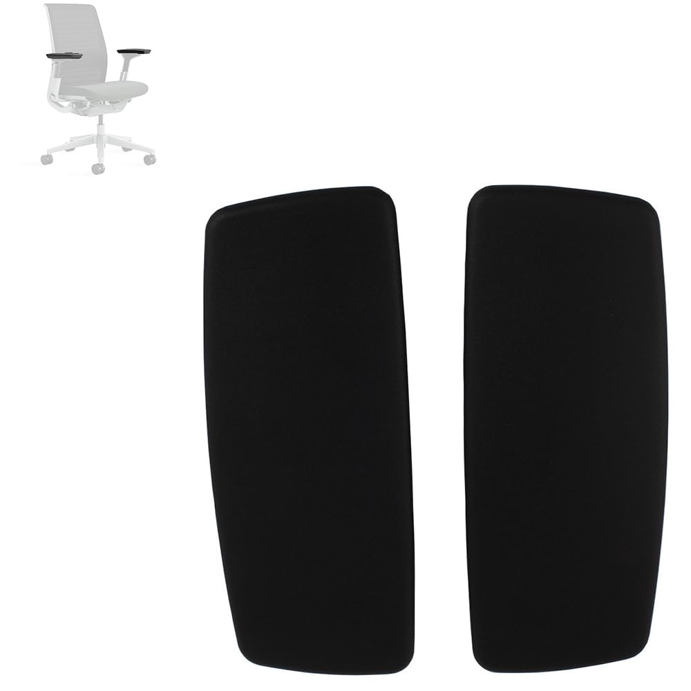 MingYi.Office New Arm Pads Caps Replacement for Steelcase Think Office Home Chair 1 Pair Black