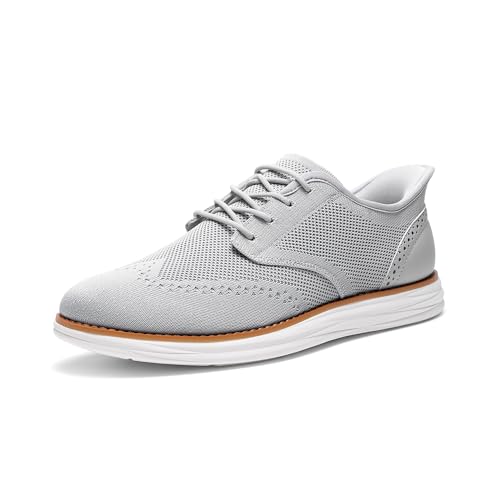 Bruno Marc Men's Oxfords - Classic Comfort,Size 8.5,Grey-Hands Free,BMUMOX2415