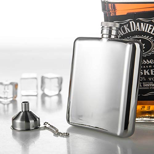 PROMISE 6OZ roestvrijstalen heupfles BULL STAG BEAR wordt geleverd met een trechter verpakt in een geschenkdoos (Hirsch… - Afbeelding 4