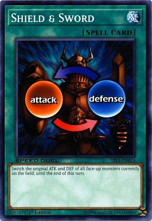 yugioh card that switches attack and defense YU-GI-OH! - Shield & Sword (BP02-EN130) - Battle Pack 2: War of The Giants  - 1st Edition