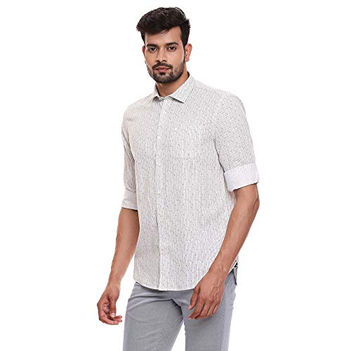 Image of blackberrys Mens Slim Collar Printed Casual Shirt