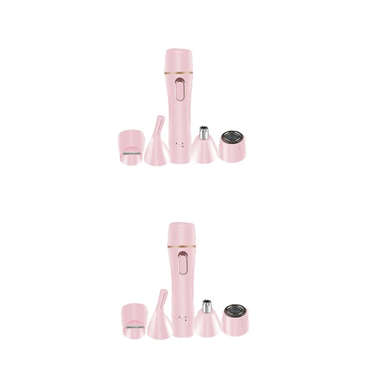 2 Juegos Recortadora de Corporal USB para Mujeres Afeitadora Eléctrica Portátil y Multifuncional para Brazos y Ligero Usar