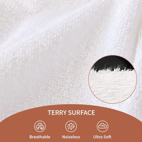 Image of Terry Twin XL Size 100% Waterproof Mattress Protector - Absorbent, Noiseless, and Fitted for 18'' Deep Pockets, Terry Cloth Cover, Machine Washable for High Protection