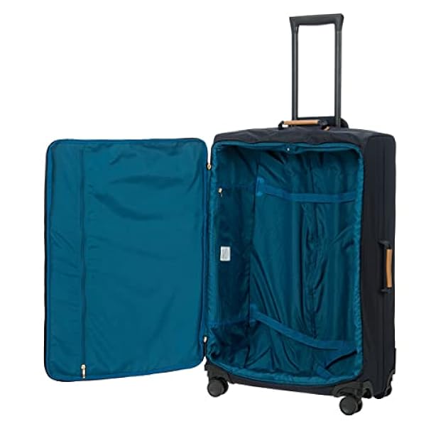 Bric's Trolley Grande Collezione X-Bag, Valigia con 2 doppie Ruote, Resistente e Ultra Leggera, Dimensioni 48x77x26cm, Ocean Blue
