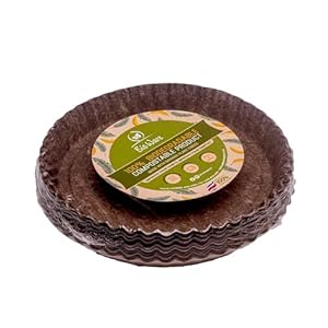 Compostable Waste by BioWare Costa Rica 100% Biodegradable Compostable plates made with banana plant fibers (10, 7×10 Inch)