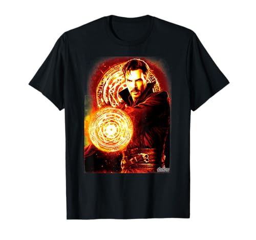 Marvel Infinity War Dr. Strange Fire Symbol Graphic T-Shirt T-Shirt