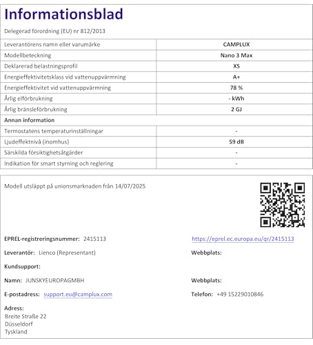 CAMPLUX Nano Gasdurchlauferhitzer Mobiler, 3 Liter Gas Warmduscher mit Wasserpumpe & Griff, für Camping, Outdoor, Vanlife, Nano 3 Max