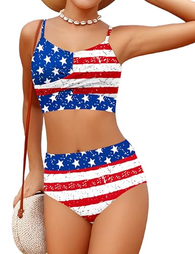 Image of BAVADER Girls Swimsuit 2 Piece Teen Criss Cross Bikini Set Woven Color Block Welt Bathing Suit for Girls Swimwear 9-18T