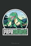 papasaurus dinosaur saurus papa dad matching family notebook: cute trendy dinosaur wide ruled paper notebook journal | pretty wide blank lined ... for home school college for writing notes