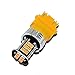Alla Lighting Super Bright 3156 3157 LED Turn Signal Lights Bulbs, Amber Yellow 2000 Lumens T25 Wedge 3457 4157 3157 NAK 3020 30-SMD Blinker Lamps Replacement for Auto Cars Trucks