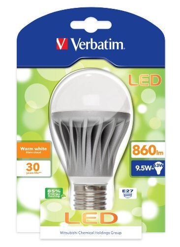 Image of Verbatim 52132 E27 9.5W Classic A LED Light Bulb