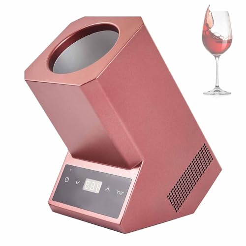 Enfriador de vino eléctrico portátil para una botella con controles táctiles sin hielo