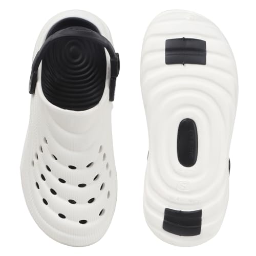 Image of Men's Lightweight EVA Clogs with Adjustable Back Strap | Breathable Anti-Skid Slip-On Sandals | Comfortable Casual Garden Beach Clogs for Indoor Outdoor