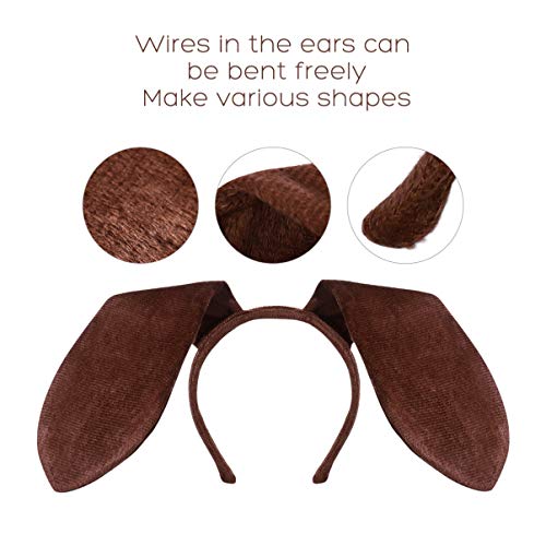 Amosfun 231128FJCSPMTXYC Dog Long Ear Headband Animal Cosplay Ear Headwear Dress Up Headpiece For Kids Party Performance thumb #4