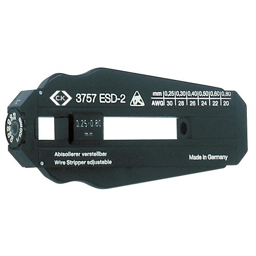 Best Price Square Wire Stripper ESD 0.25-0.80 MM T3757ESD 2 by CK Tools