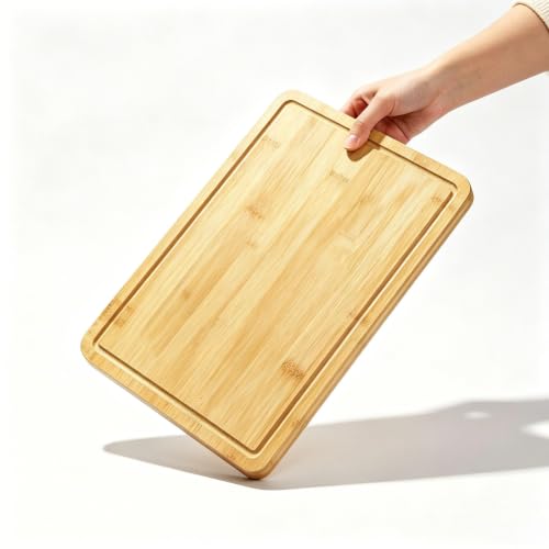Set de 3 Tablas de Cortar de Bambú con Surcos Profundos miniatura 4
