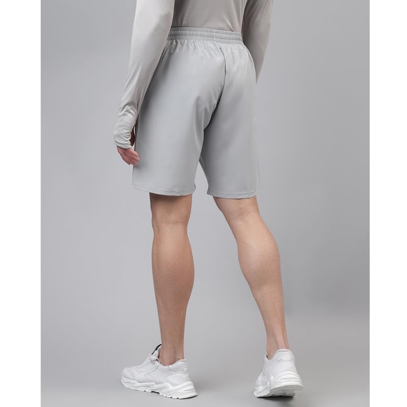 Image of ATICX Polyester Shorts for Men - Quick Dry Lightweight with Zipper Pockets - Gym, Running, Jogging, Training Half Pants for Basketball, Swimming, Badminton, Cycling, Football, Outdoor & Home Wear