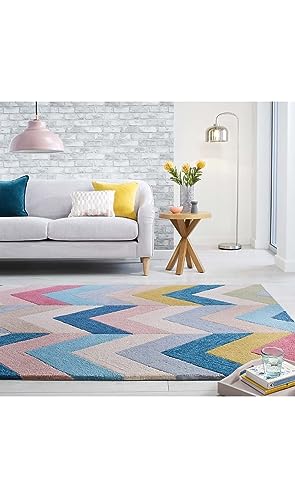 Image of Soft Pure Woolen Modern Collection Tufted Carpet for Living Room,Bedroom'Kitchen and Hall (5 X 8) Feet