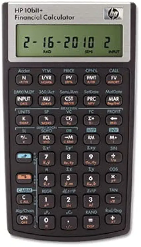 HEWLETT-PACKARD CALCULATORS HP 10BII+ CALCULADORA FINANCEIRA