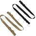 Accmor Rifle Sling Gun Sling, 2 Pack Traditional Sling 2 Point Sling for Outdoor Sports (Black + Khaki)