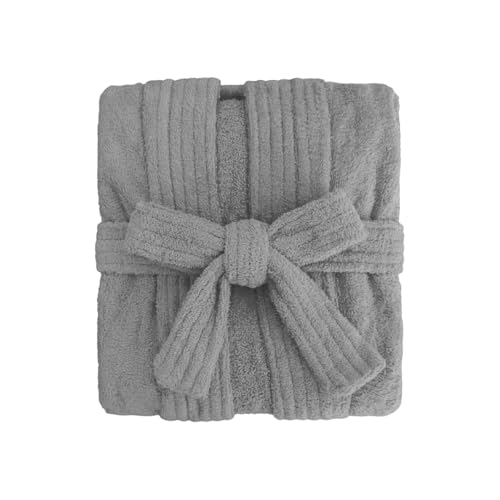 Listado de Albornoces para Niño para comprar online. 45 Bata de Baño Infantil Gris 100% Algodón, Suave y Absorbente, Hipoalergénica, Manga Corta, con Bolsillos y Cinturón, Ideal para Niños de 4 a 6 Años, Uso en Casa, Spa o Hotel,...