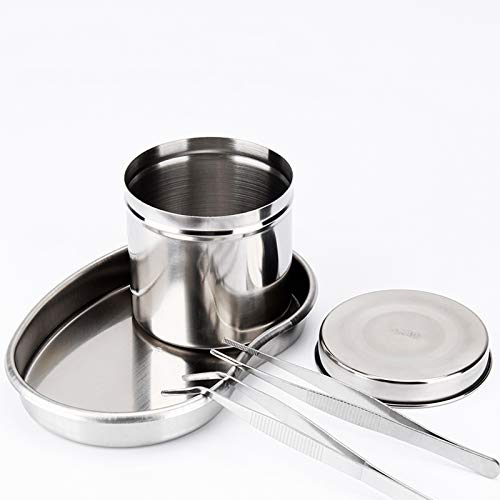 Image of Stainless Steel Kidney Tray 7 inch, Emesis Basin Kidney Shaped Emesis Bowl Round Edges. Reusable Metal Kidney Dish.Dental Instruments Ideal for Soiled Dressings,Waste, Liquid. (M)